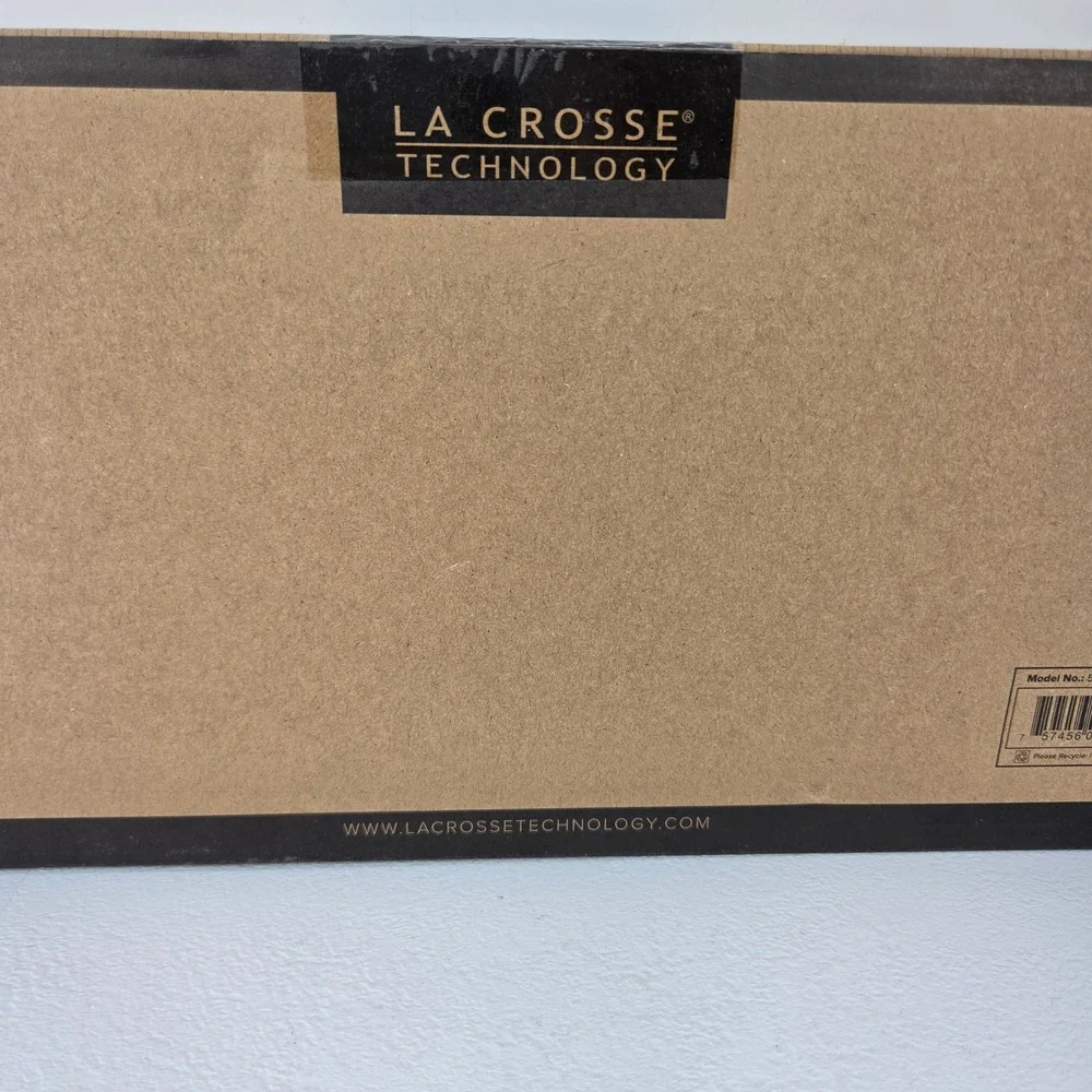 La Crosse Technology Atomic Digital Wall Clock Black Cherry 513-1417CH-INT